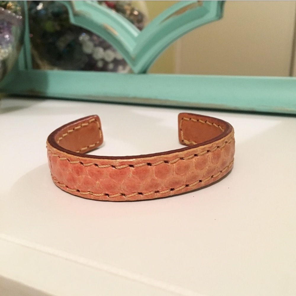 Tan Leather Wrap Bracelet - Adjustable